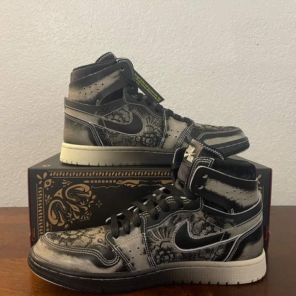 Air Jordan 1 High Zoom Air CMFT 2 'Día De Muertos' FQ8155-010 Men's Size 8.5 - Picture 2 of 7